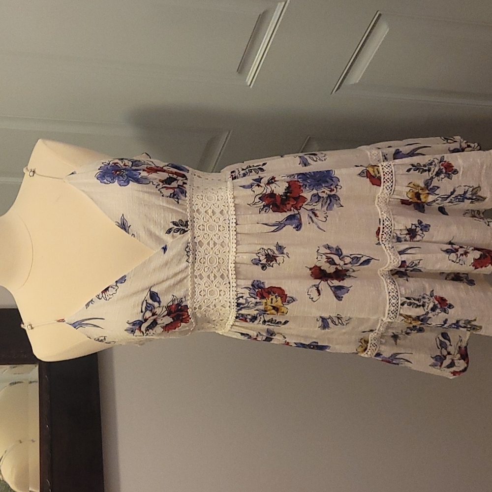 Nwot, multi-colored floral mini dress.